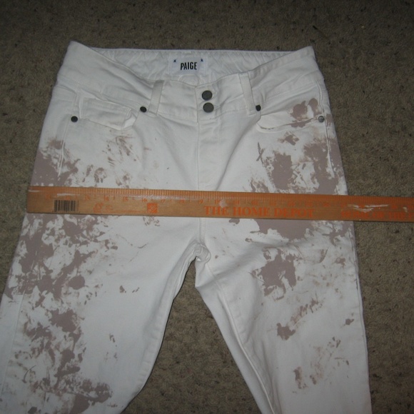 Paige Paint Splatter White Jeans - 29 - Picture 7 of 7